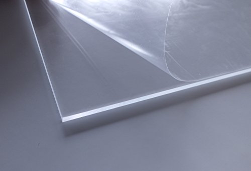 Preisvergleich Produktbild Acrylglas / / PMMA / transparent / glasklar / UV beständig / beidseitig foliert / im Zuschnitt / 4 mm stark (20x20 cm)