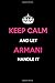 Produktbild Keep Calm and Let Armani Handle It: Blank Lined 6x9 Name Journal/Notebooks as Birthday, Anniversary, Christmas, Thanksgiving or any occasion Gifts For Girls and Women