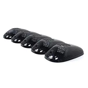 ASIATICK Led Hummer Type Roof Marker Lights Smoked Black Glass Set of 5 PC for Cars Jeeps SUVS