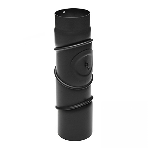 raik SH062-120-sw Rauchrohrbogen / Ofenrohr 120mm – Multibogen schwarz - 2