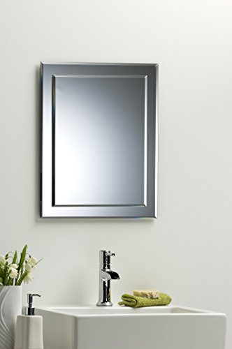 Bad Spiegel Double Layer rechteckig - Schöne Qualität Spiegel für Ihr Bad oder andere Räume in Ihrem Zuhause - 50cm x 40cm