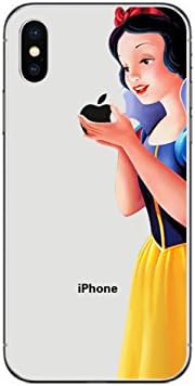 NEW DISNEY PRINCESSES TRANSPARENT CLEAR TPU SOFT CASE FOR APPLE IPHONE X - SNOW WHITE