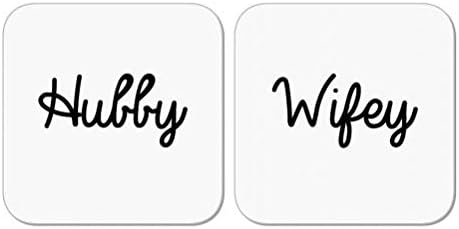 Hubby and Wifey Coaster Set by MugBug