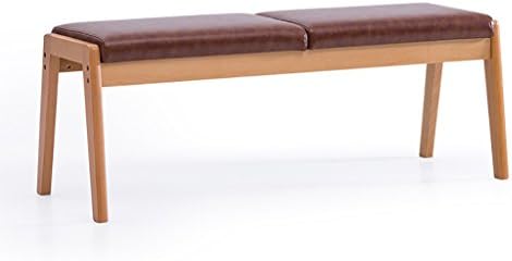 XIAOLVSHANGHANG HHCS Nordic Bench Solid Wood Bench Creative Dining Chair Bedside Stool Doorway Stool Long Stool Long Stool (117 * 34 * 44cm) Stool (Color : B, Size : #1)
