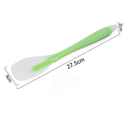 Enko Silikon Küchenhelfer Set 5 – Pfannenwender Turner, Spoonula, Rührlöffel, Schaumlöffel, Suppenkelle, Hitzebeständige Silikon-Geschirr. - 5