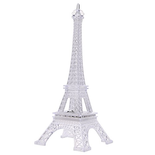 spécifications Janecrafts 22CM Tour Eiffel LED Lampe Veilleuse Lumineux Multicolore Lumière Éclairage Atmosphère - 3 modes