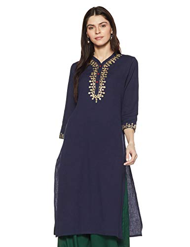 Amazon Brand - Myx Women's Straight Kurta Amazon Brand - Myx Women's Straight Kurta
