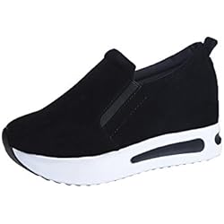 Zapatillas de Mujer de BaZhaHei, Malla Tejida Tejida Calzado Deportivo Casual Zapatos de Suela Gruesa Zapatillas Deportivas de Malla al Aire Libre para Mujer Zapatillas Deportivas de Malla Gruesa