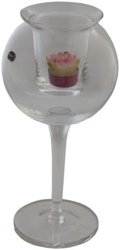 Bohemia Crystal Glass Tea Light Holder – Lantern – Glass with Removable Glass Insert Height Approx. 29 cm