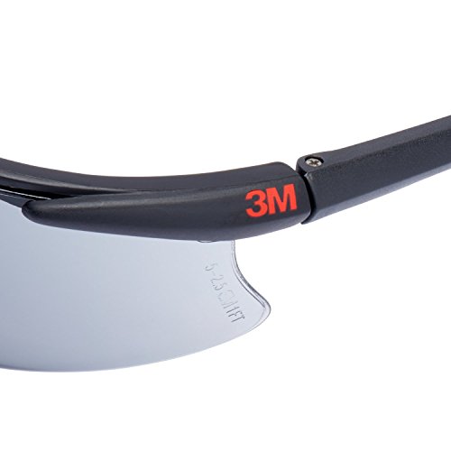 3M Schutzbrille 2751, Schutzbrille AS/AF/UV, PC, grau getönt, einstellbare Bügellänge, weicher Nasensteg - 4