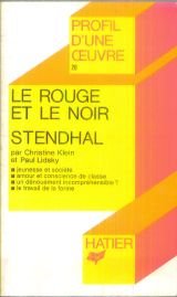 couverture de : Stendhal, " Le Rouge et le noir "