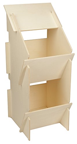 Kerbl 73005 Hühner Legenest aus Holz, unmontiert, 30 x 35 x 83 cm