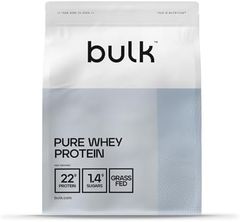 Bulk Pure Whey Proteine in Polvere | Tiramisù | 22g Proteine e 5g BCAA per dose | Basso contenuto di zuccheri | Supporta la crescita e il recupero muscolare | Facile da miscelare | 1kg