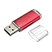 Produktbild Zolimx USB 2.0 Metall Blinken Speicherstick Lagerung Daumen U Scheibe 1GB/ 2GB/ 4GB/ 8GB/ 16GB/ 32GB (32GB, Rot)