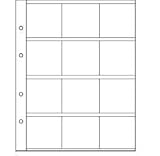 NUMIS-Schlitze, für 12 Ecken (50 x 50 mm)