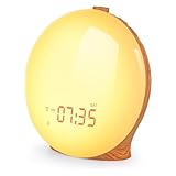 Litalarm Sunrise Alarm Clock,wake Up Light Fullscreen,14 Light Modes No Shadow,320 Lux Sunrise Simulation,digital Alarm Clock For Bedrooms Radio Heavy Sleepers Adults Kids (mwk)