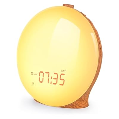 Litalarm Sunrise Alarm Clock,wake Up Light Fullscreen,14 Light Modes No Shadow,320 Lux Sunrise Simulation,digital Alarm Clock For Bedrooms Radio Heavy Sleepers Adults Kids (mwk)