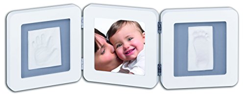 Baby Art Double Print Frame Rounded (White & Grey)