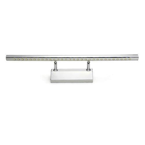 SODIAL (R) 7W 30 SMD 5050 weisse LED-Spiegel-Vorne-Licht-Lampe Badezimmer Wand Edelstahl - 2
