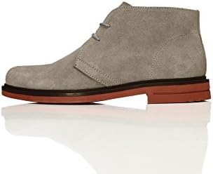 FIND Men's Desert Boots With Brushed Leather and Lace-Ups