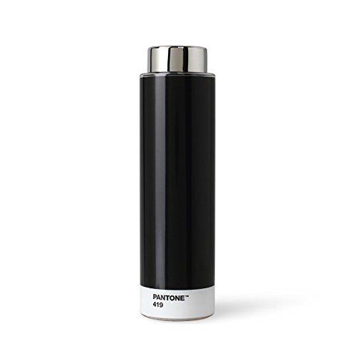 Pantone Borraccia Tritan, 500 ml, Black 419, 6.2 x 6.2 x 22 cm