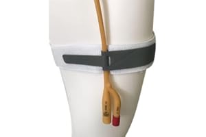 GEYIWSSXY Catetere cinghia gamba cinghia di fissaggio regolabile catetere sacchetto urina supporto tubo (grigio 4 pezzi)