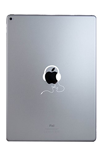 Headset Rock Weiß Apple iPad Pro Air Mini Smartphone Tablet Handy Aufkleber Skin Decal Sticker Vinyl iPad 1,2,3