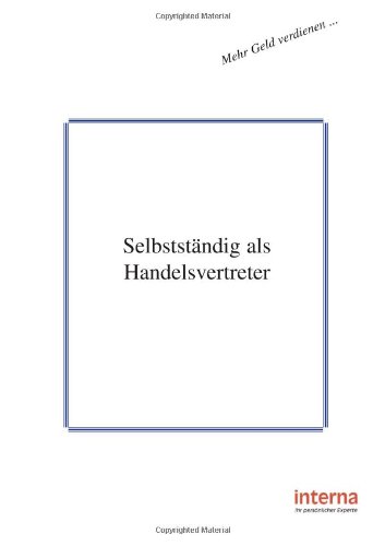 Selbstständig als Handelsvertreter