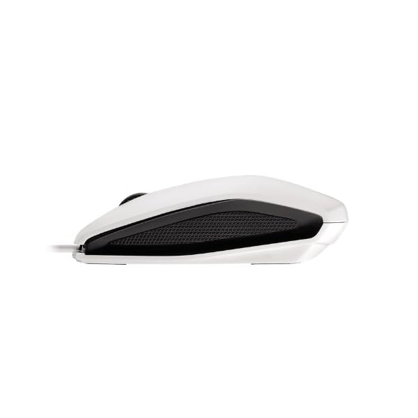 Cherry JM-0300 - Ratón USB, Óptico, PC/ordenador portátil, 1,8m, 100 mA, Blanco/Gris - Image 4