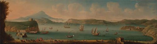 Spiffing Prints Gaspar Butler - Port Mahon Minorca - Small - Archival Matte - Brown Frame