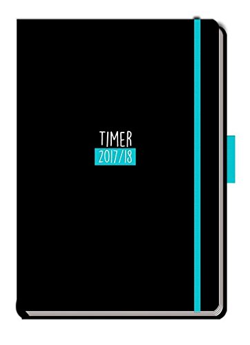 Preisvergleich Produktbild Schülerkalender UNI BLACK 2017 / 2018 - Schulplaner