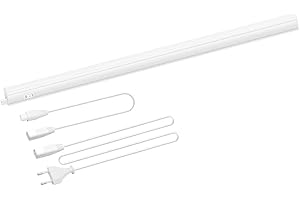 ENUOTEK Luz Barra Tubo de Regleta Tira LED 8W para Bajo Mueble Armario de Cocina 573MM Longitud de Lampara Luz Neutra 4000K Lot de 1 Lampara