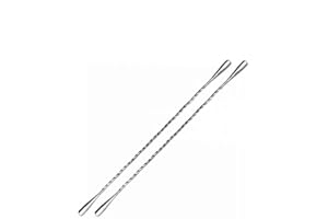 COCKTAIL7 Cocktail Shaker Mixer Agitatore A Goccia Doppio Cucchiaio In Acciaio Inossidabile Ritorto Da 30 cm Bicchiere Per Miscelazione Accessorio Per Mixology Barman