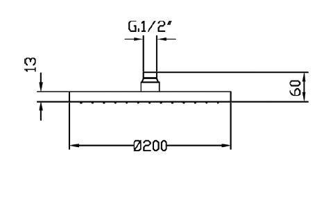 Duschkopf Kopfbrause rund mit 120 Antikalk Düsen - 2