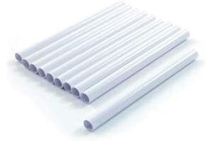 Citystores® 8 Pack White Radiator Sleeves Pipe Covers PVC Heat-Resistant & Durable Plumbing Accessories 15mm x 19.5cm