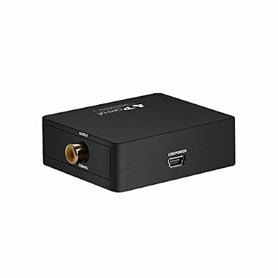 Portta Audio Converter Convertisseur Transformer Toslink en Coaxial Digital Coax SPDIF Supporte 2.1 ch 5.1ch LPCM2.0 / DTS / Dolby-AC3