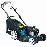 Mulching" incluido MAKITA CORTACÉSPED con TRACCIÓN PLM4628N Gasolina 4T Corte DE 46CM, 400 W, Negro