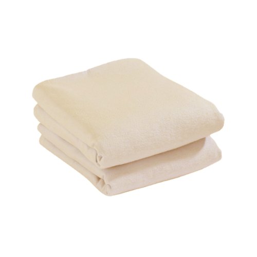 Cuddles Collection Pram Jersey Fitted Sheets (Cream, Pack of 2)