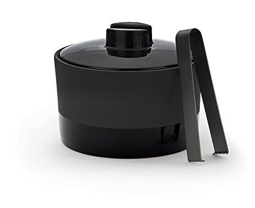 Magisso Terracotta Ice Bucket includes Thongs, Black