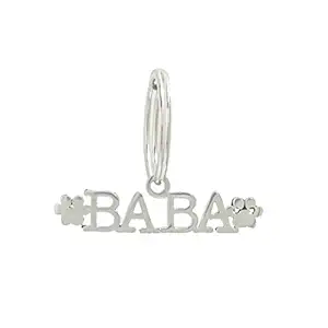 Banjara Hills Silver Stainless Steel Personalized Metal Tag for Pet Dog and Cat (Steel)