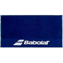 Serviette Babolat 50x90 Cm, 100% Coton, Bleu Foncé – Idéale Tennis, Fitness, Douce Et Absorbante