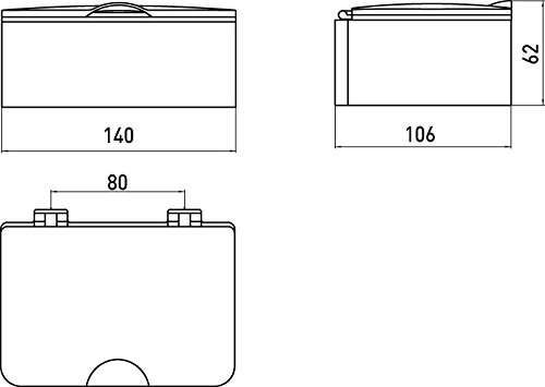 Derby style Feuchtpapierbox-Papierhalter für feuchtes Toilettenpapier *verchromt * - 2