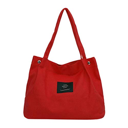 Preisvergleich Produktbild Felicove Damen Leinentaschen, Retro Damen Taschen Simple Letter Tasche Crossbody Shoulder Handtasche Strandtaschen