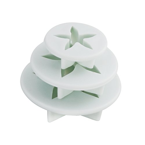 DIY 68tlg. Backen Fondant Stempel Tortendeko Ausstecher Ausstechformen Auswerfer Modellierwerkzeug Glätter Fondant Formen Marzipan-Messer Kuchendekoration Set Backen mit Spritzbeutel – Rosa - 5