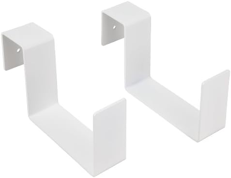 MIDE Products 23FBW-2 Aluminum Flower Box Holders Pair, White