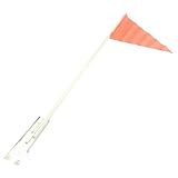NEW BIKE CYCLE ORANGE FLAG with LONG 1.5 Metres POLE & FITTINGS. ROAD SAFETY