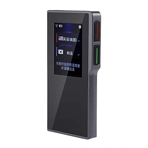 Preisvergleich Produktbild LQUIDE Intelligentes Übersetzergerät Tragbarer Übersetzer Intelligentes WiFi Offline-Zweiweg-Echtzeitübersetzer Mehrere Sprachen Suport-Übersetzung von 52 Sprachen