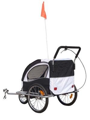 2 in 1 Jogger Fahrradanhänger Kinderwagen Kinderanhänger Fahrrad Anhänger - 2