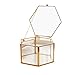 Produktbild ZYJFP Spiegelglas Sechseckiges Schmuckkästchen, Clear Ring Box Schmuck Aufbewahrungsbox Collection Organizer, Home Storage