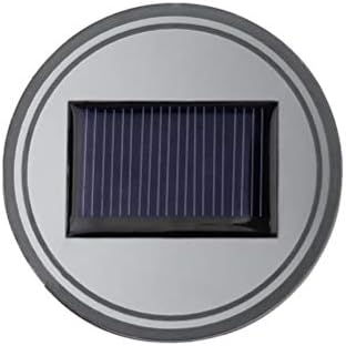 sunnymi Solar Energy USB Car Cup Mat Pad LED Light Cup Holder Coaster Lighting Decoration Atmosphere Interior Automotive Decorative Dome Lights (2PC)